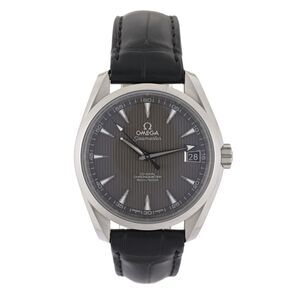 OMEGA Seamaster Aqua Terra Grey Teak Dial 38.5mm Auto Men's Watch +Box & Cards